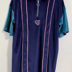 LAZY OAF Touchy Feely Velour Dress